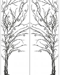 Пескоструйный рисунок Дерево 355